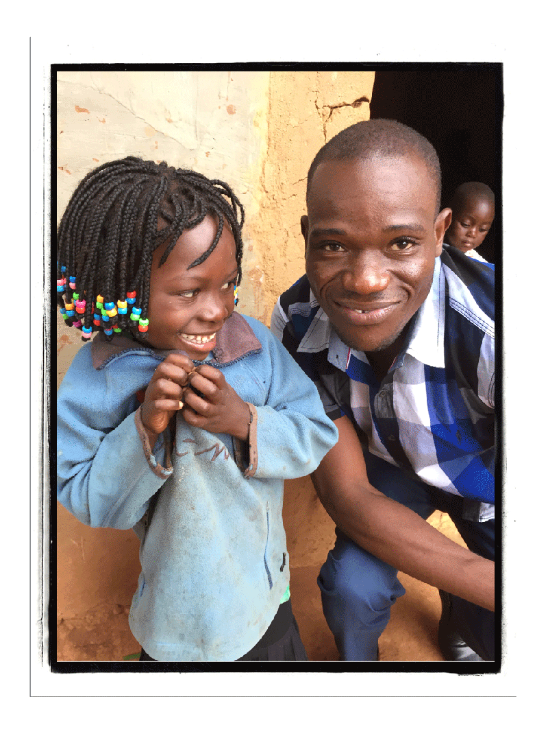Young man with smiling girl
